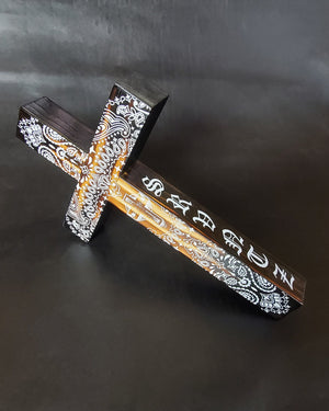 SRVNTZ x GBS Bandana Cross - Torched