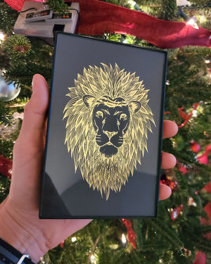 "Lion of Judah" Foil Print- With Frame