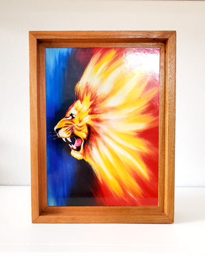 Lion- Wooden Image block